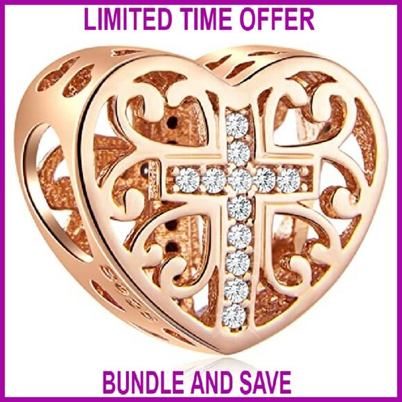 925 Sterling Silver Christmas Charm Beads, Fits European Bracelets & Necklaces - Picture 2 of 6